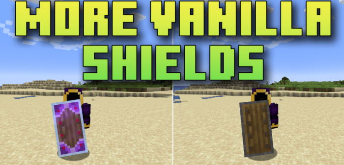 More Vanilla Shields для Майнкрафт [1.20.6, 1.20.4, 1.20.3]
